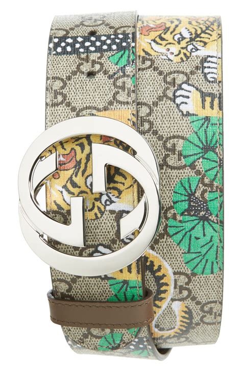 gucci tiger belt cheap|gucci reversible belt tiger print.